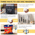 LOVIMAG 16 Pack Strong Round Magnets, Super Strong with Adhesive Backing for Office, Science, DIY