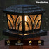 2 4x4 5x5 6x6 2 Pack SIEDiNLAR Solar Post Cap Lights Outdoor, Aluminum Glass Modes Fence Post Caps for Vinyl Wooden
