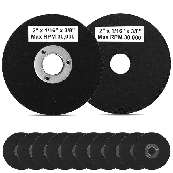 10 Pack 2 Inch Die Grinder Cut Off Wheels, Mini Metal Cutting Disc 2'' x 1/16'' x 3/8'' Arbor for Angle Grinder