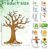Teling 239 Pcs Season Tree Classroom Bulletin Board Decor Spring Summer Autumn Winter Cutouts Border Set Four Seasons Bulletin Board Decorations with 200 Dots for Elementary School Home Chalkboard