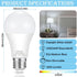 E26 LED Bulb, 100W Equivalent Light Bulb, 12W Medium Base Bulb, Non-Dimmable, Daylight White 6500K, 1200lumen, 10Packs by Hanbaak