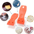 FOSHIO 2PCS Orange Plastic Razor Blade Scraper Tool with 100PCS Blades for Sticker and Adhesive Removal