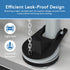 Universal 2 Inch Toilet Flapper Replacement & Chain - Fits 2 Inch Toilet Flush Valves - Easy Install (1-Pack)