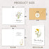 50 5 4x6in Funeral Thank You Cards with Envelopes, Designs, Watercolor Wildflower Bereavement Sympathy Thank You Card