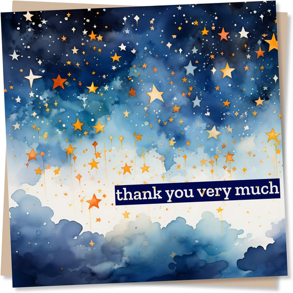 Thank You Card - Stars In The Sky - Thank You Very