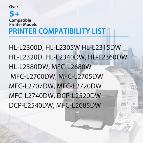 NineLeaf High Yield Compatible Toner Cartridge | Replacement for Brother TN660 TN630, Black, 1-Pack