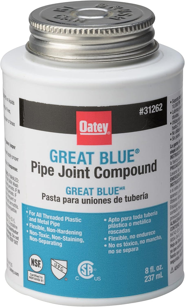 Oatey 31262 Great Blue Pipe Joint Compound, 8 fl. Ounce