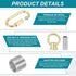 PATIKIL M10 M12 44 lbs Fine Thread Lamp Female Loop Holder with Adapter Chain Quick Link, Lifting Eye Nut Hook Ring