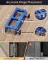 HEYCODY 2.5" -5", 1/4" 5/8" Door Hinge Jig Tool for Router, Adjustable Aluminum Alloy Mortise Jig Fits Door Hinges Door