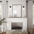 589010-BLK 1-Light Dimmable Design House Hansen Modern Contemporary Indoor/Outdoor Wall Light with Open Bottom Frosted