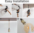 E26 19.68 Insert lamp Holder Cable feet Long, Twine Insert Pendant Light Cable kit, Farmhouse Pendant Light with on/Off