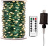 100FT 300 Green Wire Fairy Lights Plug in High Bright LED Waterproof LED String Lights with Remote Warm White