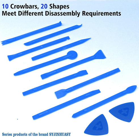 12 Pieces Carbon Fiber Plastic Scraper, Multi-Purpose Non-Scratch Pen-Shaped Cleaning Tool for Small Spaces