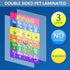 Blulu 8 Educational Preschool Poster for Toddler and Kid Learning, 16 x 11 Inch with 60 Glue Point Dots for Classroom