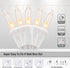 23FT 200 YOUNGAR Icicle Lights Outdoor, Connectable Icicle Christmas Lights,Warm White Plug in Curtain String Lights