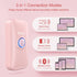 Eyoyo Mini 1D Bluetooth Barcode Scanner, 3-in-1 Portable Barcode Reader for Windows, Android, iOS (Pink)