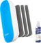 loukin Magnetic Dry Erase Eraser with 3 Replaceable Felt Pads and 3.4 oz Whiteboard Cleaner Included (Blue)