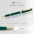 Cross Bailey Light Refillable Rollerball Pen - Medium Point, Black Ink, Presented in Gift Box (Polished Green)