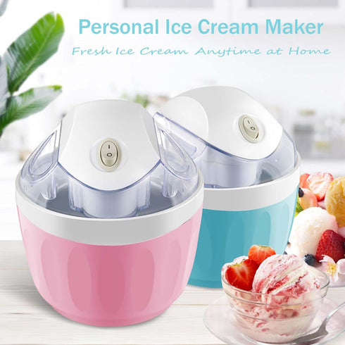 Frozen Small Home Mini Ice Cream Maker, Personal Ice Cream Maker, Single Serve Ice Cream Machine for Kids, One-Touch