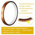 FEPITO 6 Rolls Heat Tape for Heat Press, Polyimide Tape for Sublimation, 3D Printing, Soldering, and More
