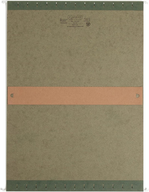 Smead Box Bottom Hanging File Folder, 2" Expansion, Legal Size, Standard Green