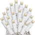 11ft 50 Bulbs 2.5" Commercial Novelty Lights Christmas String Lights, Warm White LED on White Wire, Spacing