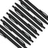 deegtran 100 Pack Pens Bulk, No Bleed Black Barrel Click Pens, Wholesale Retractable Ballpoint Pens, Medium Point,