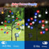 4th 20 2 4 Pack Lewondr of July Decorations Solar Garden Lights, Outdoor Red Blue White Star Solar Lights, Waterproof