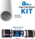 Fernco QwikFix Broken Pipe 2" Coupling Repair Kit for Plastic, Cast Iron, and Steel Pipes