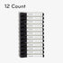 U Brands Set of 12 Fine Tip Dry Erase Markers with Eraser, Low Odor, Black, Chisel Tip Whiteboard Markers