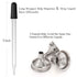 12 Pack 2 oz Glass Eye Dropper Bottles with 3 Stainless Steel Funnels, 1 Long Pipette Dropper, 24 Labels