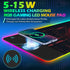 ToLuLu RGB Gaming Wireless Charging Mouse Pad, 10 Light Modes LED Mouse Pad, Extended Large Desk Mat for Gaming