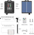 66Ft 200LED 1800mAh 19 IP67 ICRGB Solar Rope Lights Outdoor, Christmas String Lights with Remote, Type C, Modes