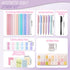 XKDOUS 42 Pcs Bible Study Supplies, Bible Journaling Kit for Women, 12 Double-Headed Bible Highlighters, 6 Pens, 90