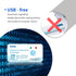 YFL 180 Outdoor-1 Pack Wireless Temperature Data Logger Reusable Temperature Sensor USB-Free Thermometer Recorder High