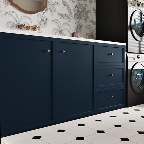WESTICK Blue Wallpaper Peel and Stick Modern Bedroom Navy Contact Paper for Bathroom Living Room Accent Walls