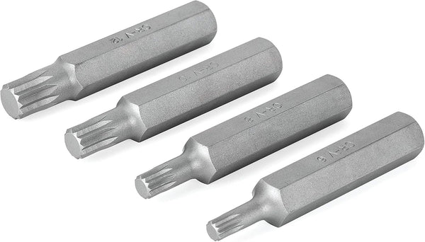Titan 16164 4 Piece XZN Triple Square Bit Set, 1/2" Drive