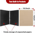 Vienrose 3 Ring Binder, 1 Inch Round Rings, Durable Binder with Linen Cover, Holds 8.5" x 11" Paper, Khaki