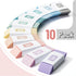 Mr. Pen 10 Pack Erasers - Morandi Colors, Large Block Erasers for School and Office