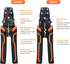 Wire Stripper Crimper Pliers Set for AWG 10-22, 2 PCs Wire Stripping and Crimping Tool with Wire Cutter