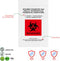 GPI 4" X 6" Biohazard Specimen Zip Bags, 1000 Pack, 2 Mil Thick for Laboratory Samples