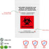 GPI 4" X 6" Biohazard Specimen Zip Bags, 1000 Pack, 2 Mil Thick for Laboratory Samples