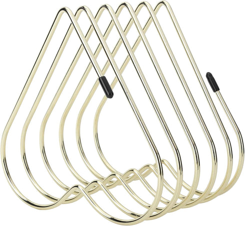 Rose Gold File Organizer - School Supplies Desk Book Storage Rack, Telescopic Folder Stand for Craft Supplies (Gold)