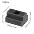 uxcell M6 8.8 10Pcs Thread T Slot Nuts, Alloy Steel Black Oxide Finish Grade Tapped Through Slot T-Nuts Furniture
