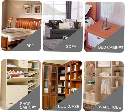 4pcs Angoily Adjustable Table Leg Support Height-Adjustable Furniture Legs for Cabinet Sofa and Tv Stand Material
