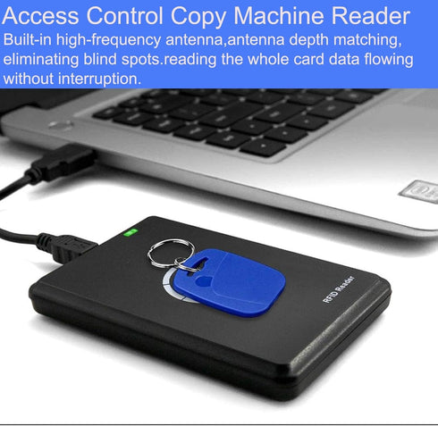 Godely 125khz 13.56Khz RFID NFC Reader Writer,Handheld Key fob Smart Reader Writer,Copier,ICID Dual Band Usage,LED