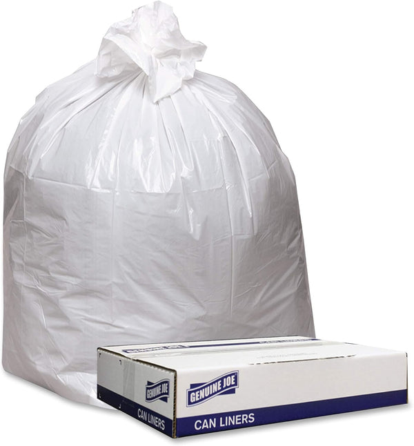 Genuine Joe Low Density Can Liner, 33 gallon Capacity, 33" x 39"
