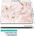 IMAYONDIA Pink Rose Gold Marble Mousepad - Custom Small Portable Office Anti-Slip Rubber Base Wireless Mouse Pad