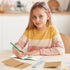 Thenshop 50 Pack Mini Pocket Kraft Notebooks - 4 x 4 Inch, Dot Memo Sketchbooks for School Party Favors (Brown)