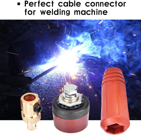 DKJ Series Welding Cable Joint Quick Connector, Male Plug and Panel Socket Adapter
